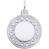 Disc, Ornate Round Charm