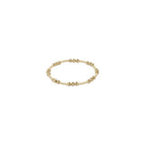 Dignity Joy Pattern 5mm Bead Bracelet Gold