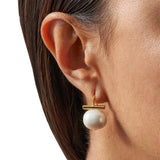 Catherine Canino Pebble Pearl Medium on Ear Wire