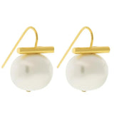 Catherine Canino Pebble Pearl Medium on Ear Wire