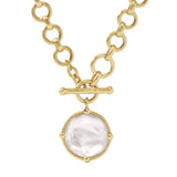 Julie Vos Honeybee Demi Necklace Iridescent Clear Crystal