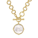 Julie Vos Honeybee Demi Necklace Iridescent Crystal Clear